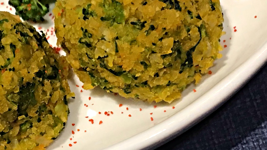 Amassadinho de arroz integral e brócolis