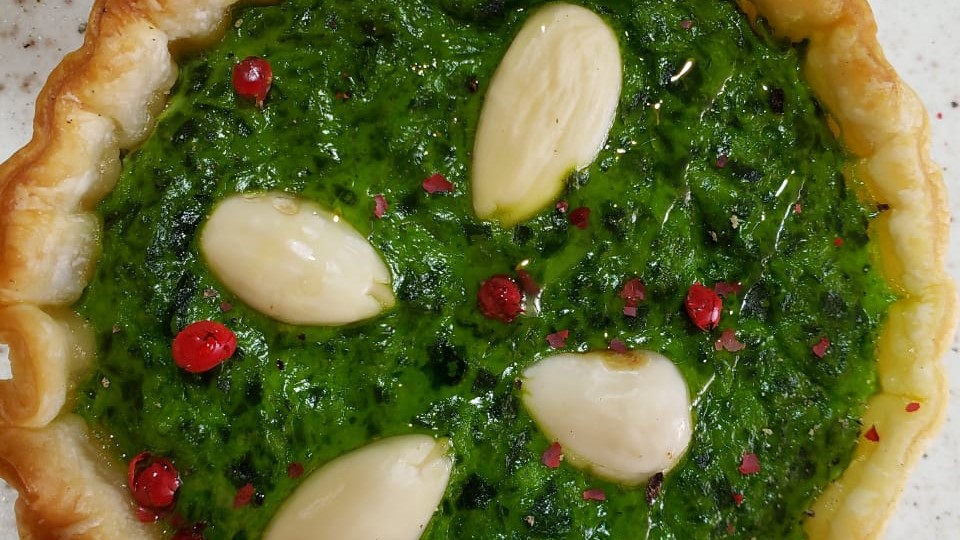 Tortinha de espinafre