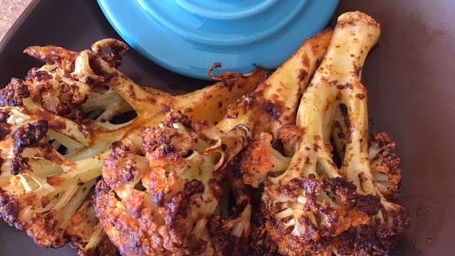 Couve-flor assada com especiarias